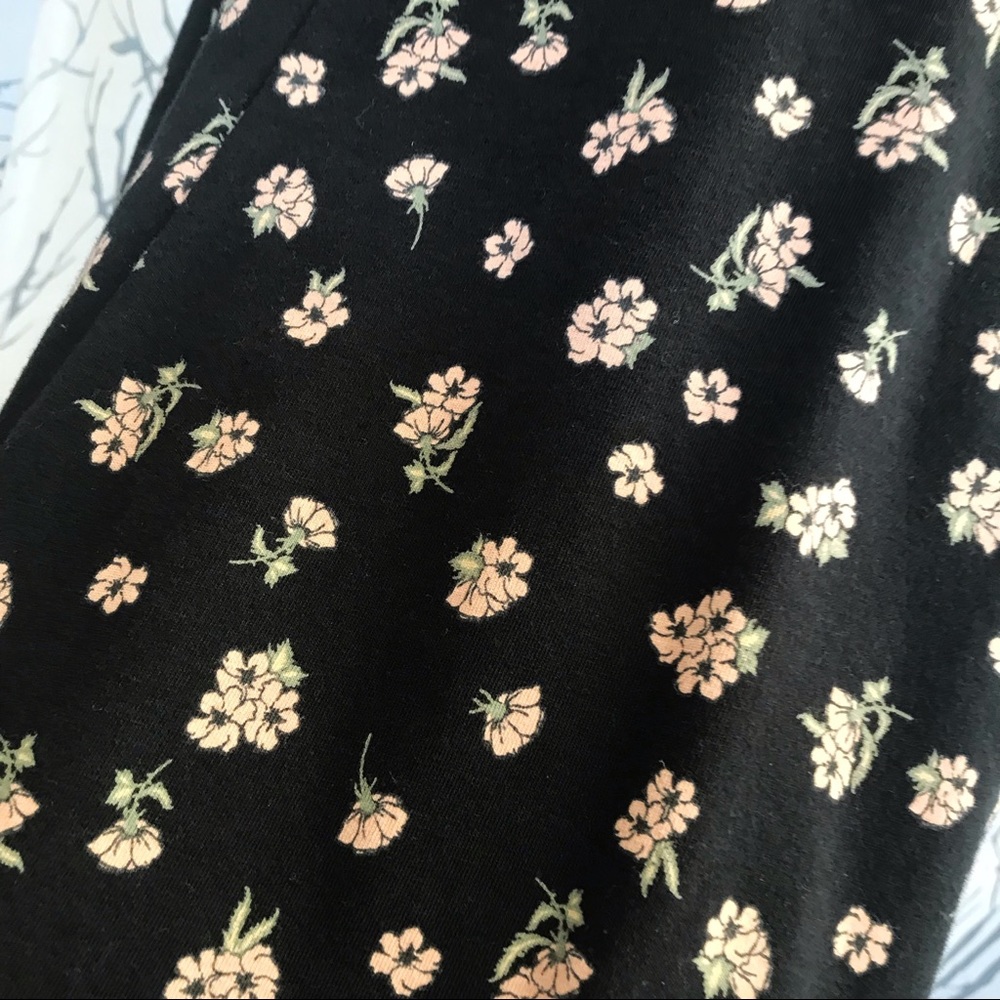Vans black pink floral print high neck fit & flare skater tank dress - Picture 6 of 8